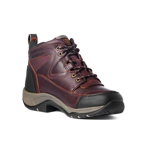 10004138 Ariat Womens Terrain Shoe Lace Up Boot - Cordovan