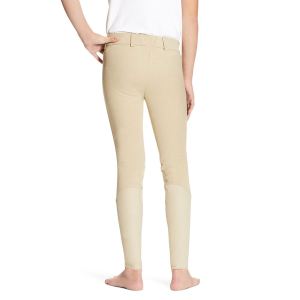 10010796 Ariat Kids Heritage Knee Patch Breech - Tan