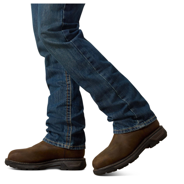 10015160 Ariat Men's Flame Resistant FR M5 Straight Leg Work Jeans - Clay
