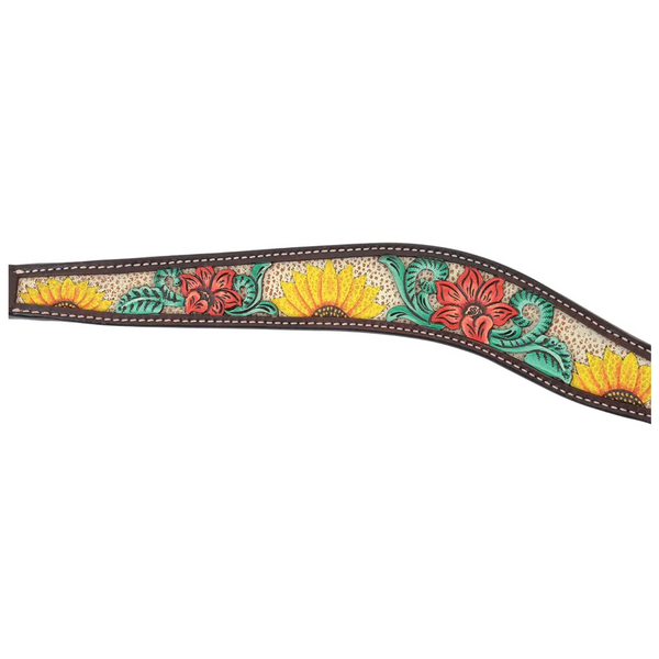 1002-23-SC Circle Y Rising Sunflower Breast Collar