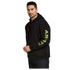 10032993 Ariat Men's Rebar Graphic Hooded Sweatshirt - Black / Lime