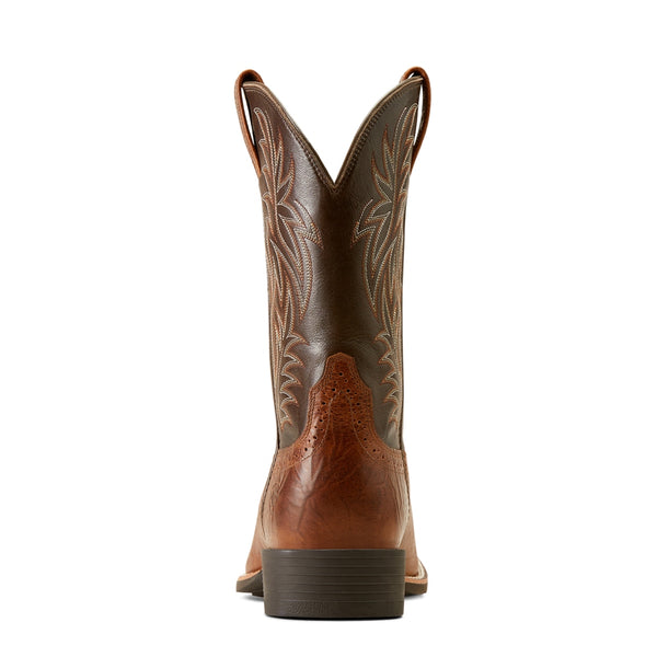 10035996 Ariat Men's Sport Wide Square Toe Western Boot - Peanut Butter / Chaga Brown