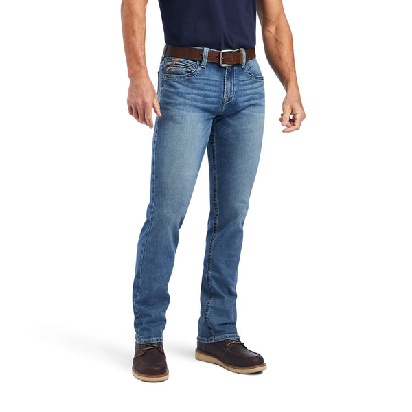 10042206 Ariat Men's M7 Wessley Slim Fit Straight Leg Jeans - Gaviota