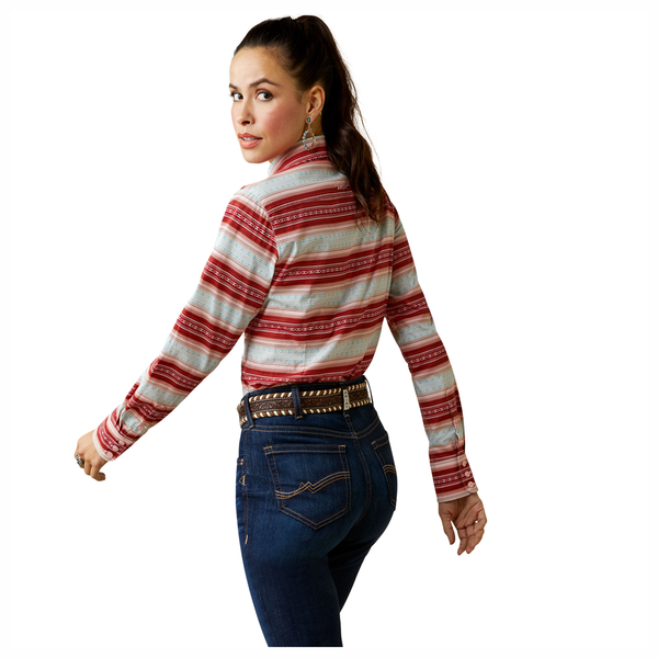 10044957 Ariat Women's Team Kirby Long Sleeve Shirt - Savannah Print
