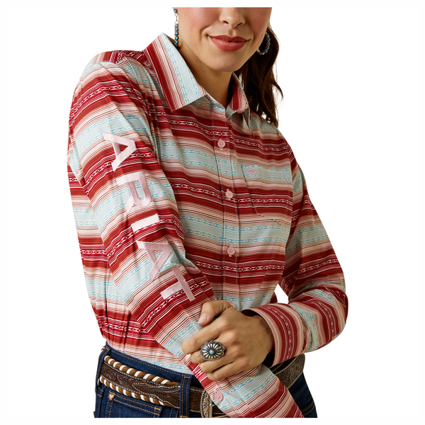 10044957 Ariat Women's Team Kirby Long Sleeve Shirt - Savannah Print