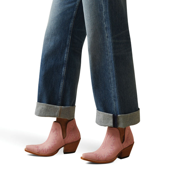 10045189 Ariat Women's Ultra High Rise Tomboy Wide Leg Jean- Moana