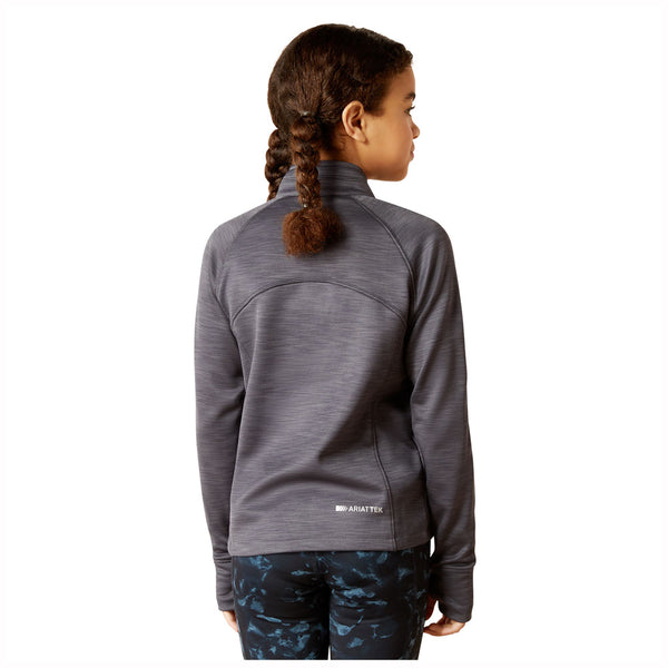 10046608 Ariat Youth Tek Team 1/2 Zip Sweatshirt - Ebony