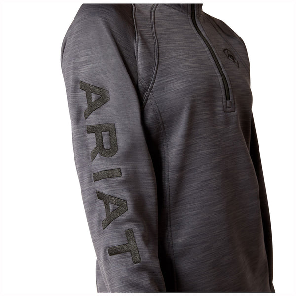 10046608 Ariat Youth Tek Team 1/2 Zip Sweatshirt - Ebony