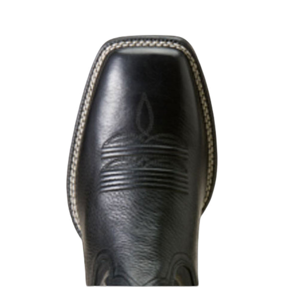 10046852 Ariat Men's Slim Zip Ultra Western Boot - Black Deertan