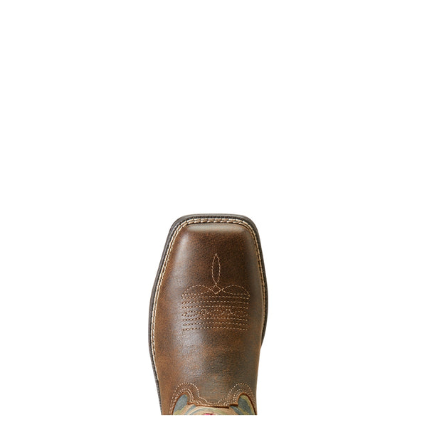 10046943 Ariat Women's Anthem Shortie Myra Cowboy Boot - Brown Bomber / Camo