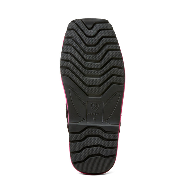 AR2830 Ariat Women's Jackie Square Toe Slipper - Pink Pony Print