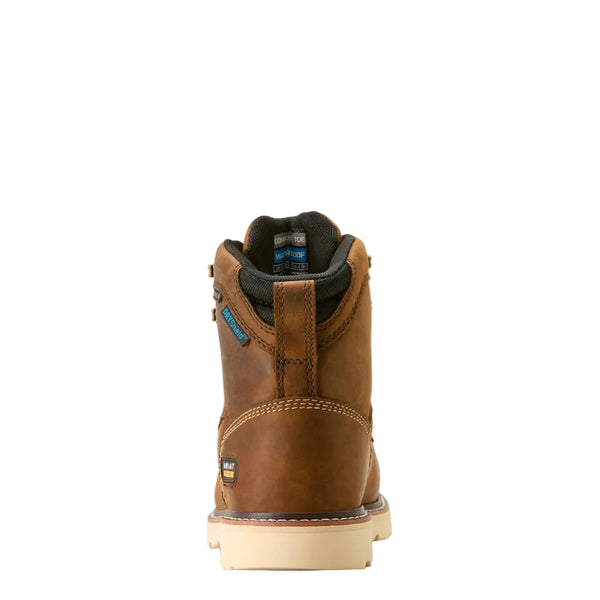 10053821 Ariat Women's Rebar Lift Waterproof Composite Toe Work Boot - Distressed Brown