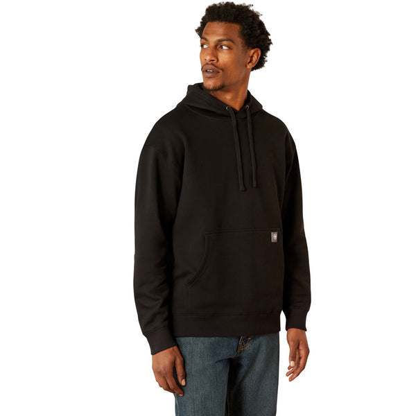 10054475 Ariat Men's Rebar Workman Hardhead Hoodie - Black