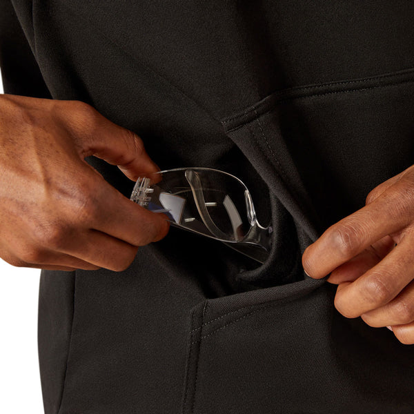 10054475 Ariat Men's Rebar Workman Hardhead Hoodie - Black