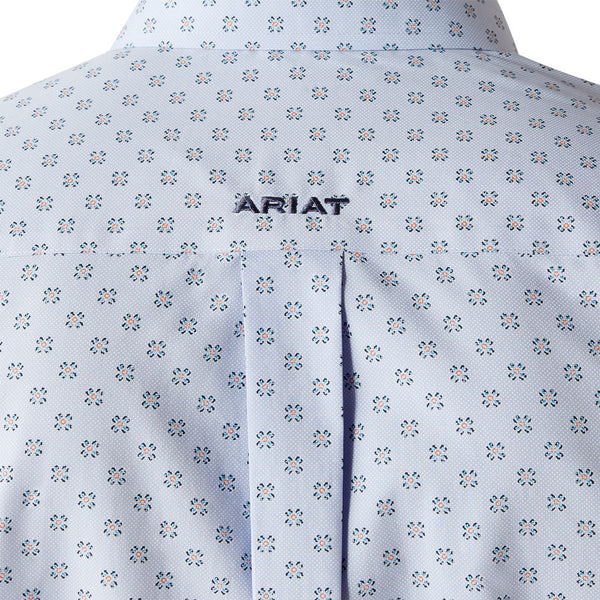 10054825 Ariat Men's Wrinkle Free Otello Classic Fit Long Sleeve Shirt - Periwinkle
