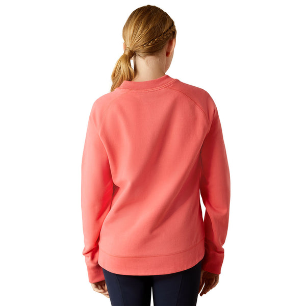 10054918 Ariat Youth Benicia Sweatshirt - Coral Paradise