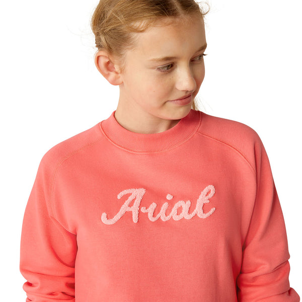 10054918 Ariat Youth Benicia Sweatshirt - Coral Paradise