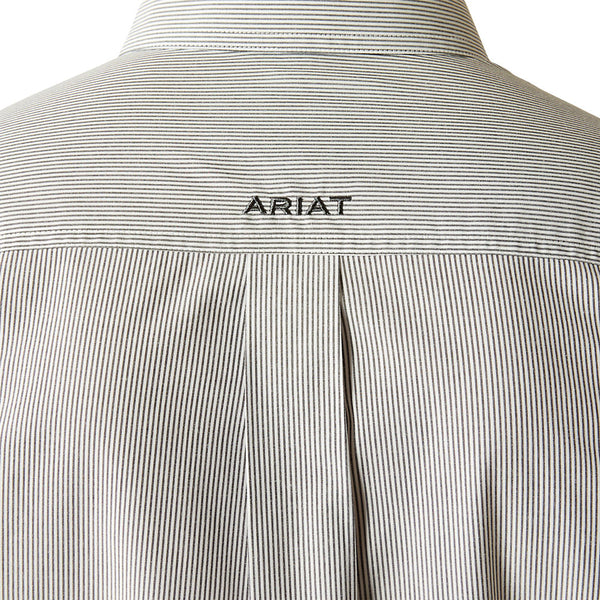 10055268 Ariat Men's Pro Series Dayne Mini Stripe Long Sleeve Shirt - Phantom