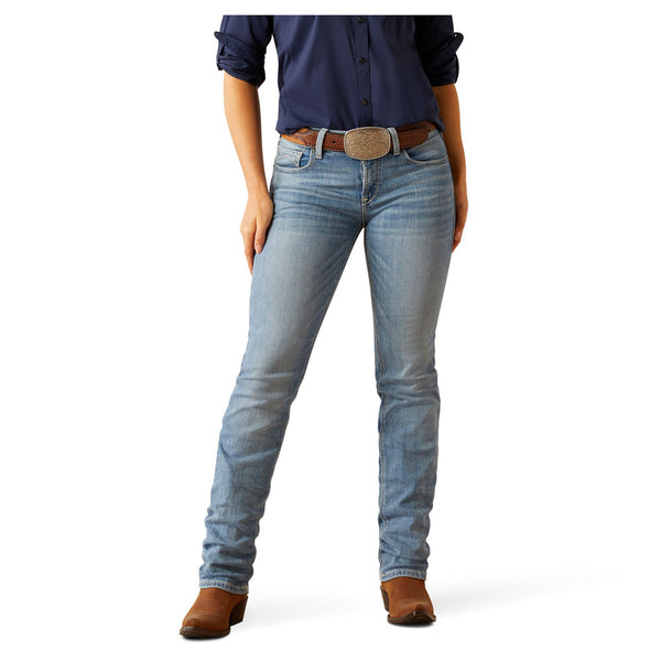 10058918 Ariat Women's Perfect Rise Yara Straight Leg Jeans - Oklahoma