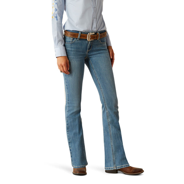 10058919 Ariat Women's Perfect Rise Naz Boot Cut Jeans - Crete