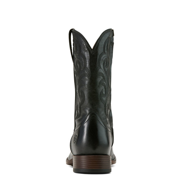10061151 Ariat Men's Bodie Western Cowboy Boot - Iron Black
