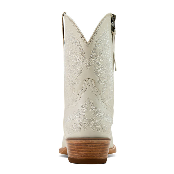 10061247 Ariat Women's Cate Western Zippered Boot - White Quartz