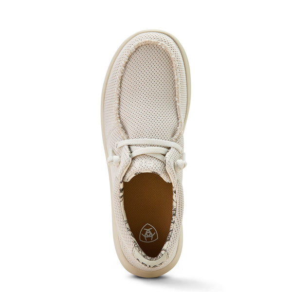 10061254 Ariat Women's Hilo Shoe - Cream Mesh