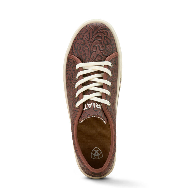 10061258 Ariat Women's Skylar Shoes - Brown Floral Emboss