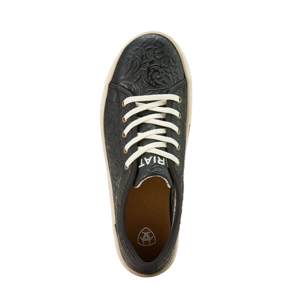 10061288 Ariat Women's Skylar Shoes - Black Floral Emboss