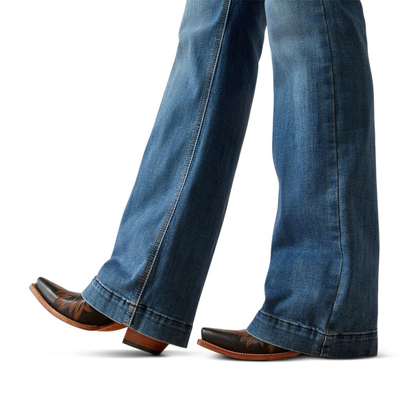 10061726 Ariat Women's Perfect Rise Isabelle Wide Trouser Jeans - Albuquerque