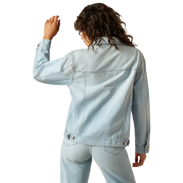 10061759 Ariat Women's Oversized Trucker Denim Jacket - Zuma