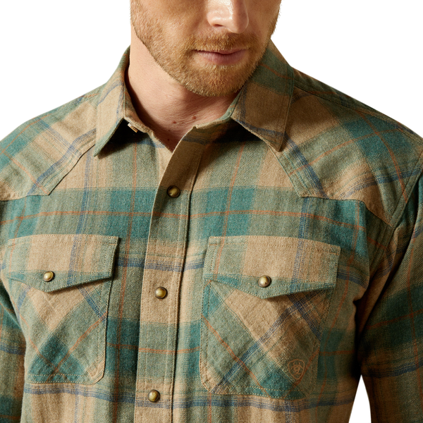 10062224 Ariat Men's Huxlee Retro Fit Long Sleeve Snap Shirt