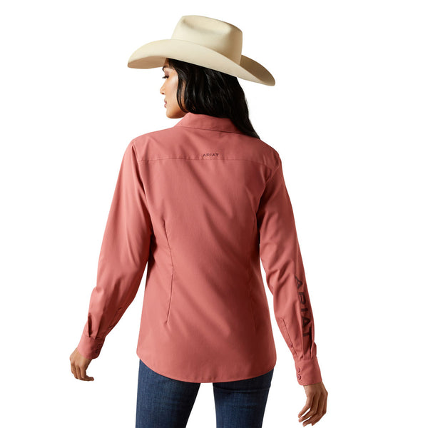 10062280 Ariat Women's Kirby Pro Team Long Sleeve Shirt - Mauvewood