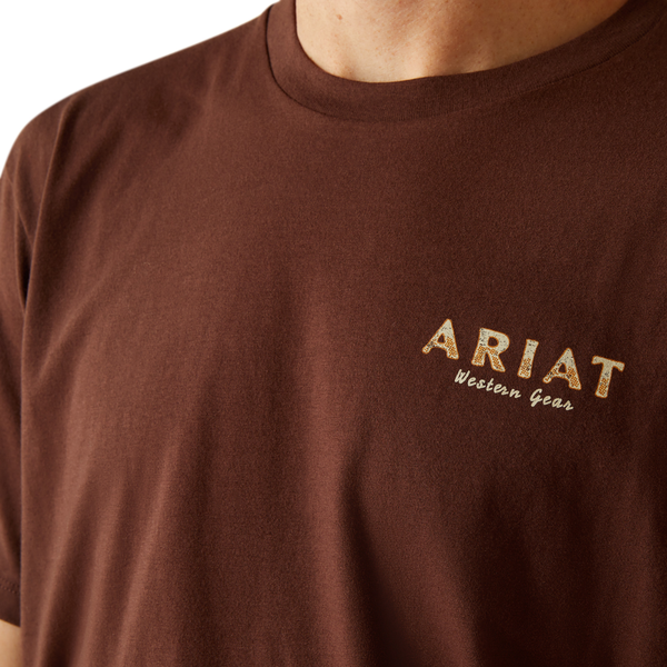 10062422 Ariat Men's Haters Club Short Sleeve T-Shirt - Deep Mahogany