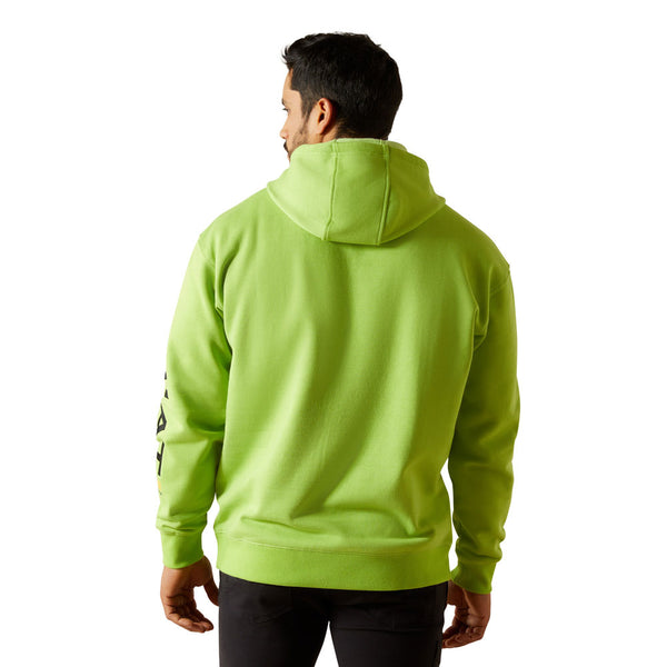 10062546 Ariat Men's Rebar Graphic Hoodie - Lime Heather/Black