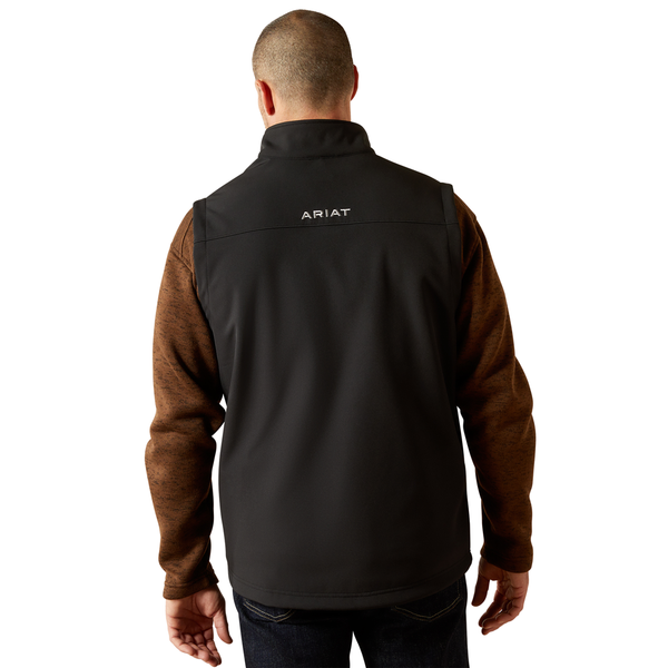 10062600 Ariat Men's Vernon Softshell Vest - Black