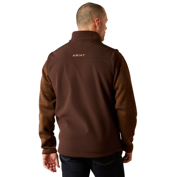 10062601 Ariat Men's Vernon Softshell Vest - Coffee Bean