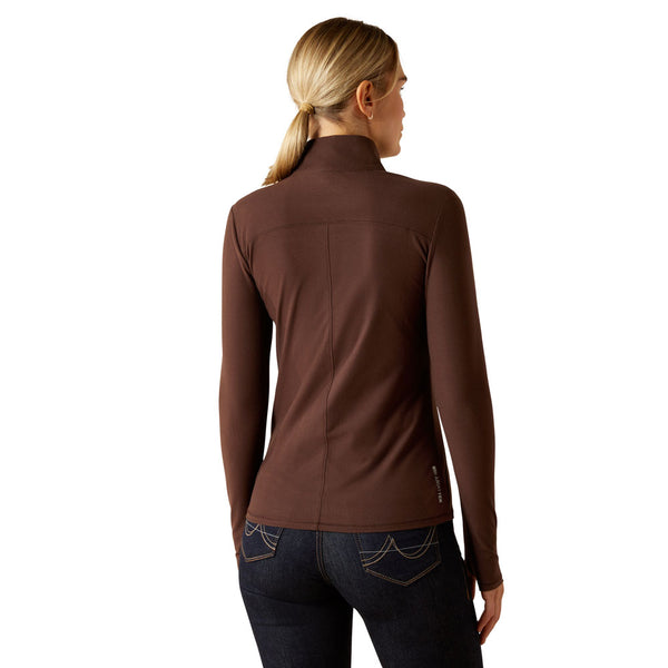 10062636 Ariat Women's Lowell 3.0 1/4 Zip Long Sleeve Baselayer - Java