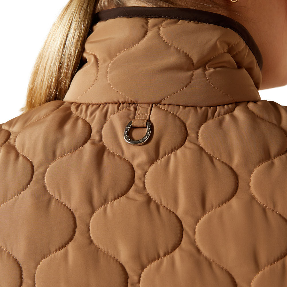 Gilet Femme Isolé Gilet Isolé ARIAT Ashley Pour Femme - Coupe Matelassée - Résistant Vent Et Eau Veste équitation Ariat