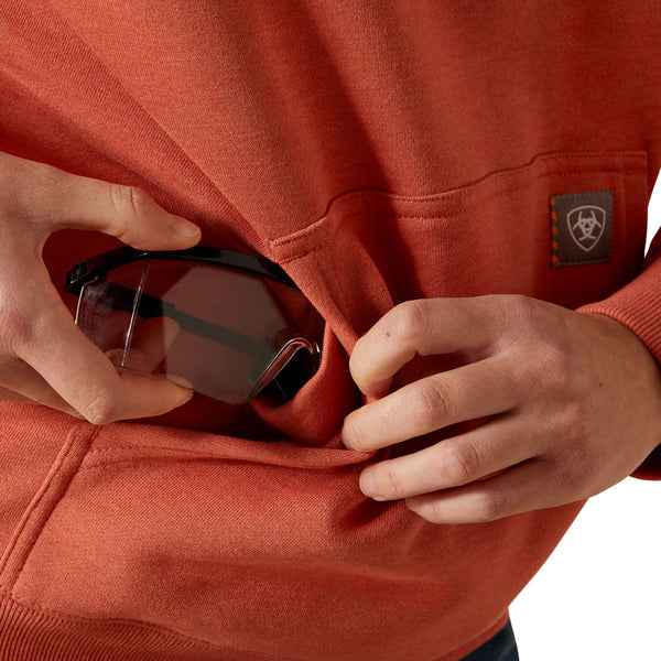 10062660 Ariat Women's Rebar Graphic Hoodie - Argon Heather/Cameo