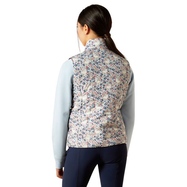 10062665 Ariat Youth Bella Reversible Insulated Vest - Posey Pony Print