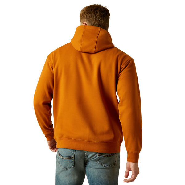 10062669 Ariat Men's Logo Hoodie - Glazed Ginger