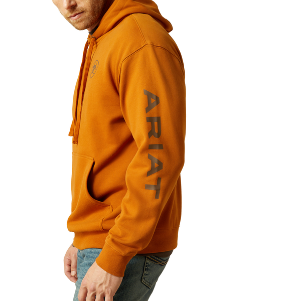 10062669 Ariat Men's Logo Hoodie - Glazed Ginger