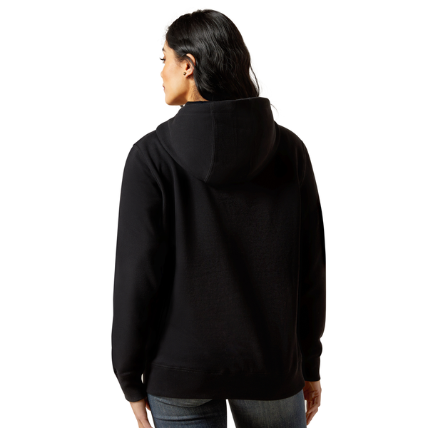 10062734 Ariat Women's Booted Logo Hoodie - Black