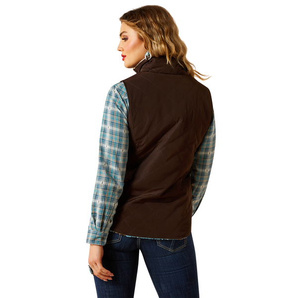 10062816 Ariat Women's Dilon 2.0 Reversible Insulated Vest - Mole
