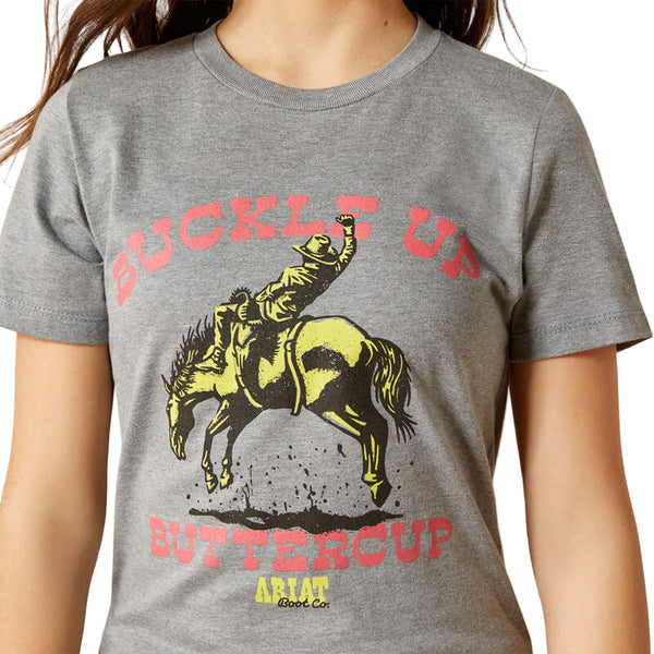 10063753 Ariat Youth Buck Up Short Sleeve T-Shirt - Ice Berg
