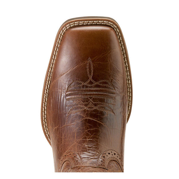 10063836 Ariat Men's Sport Western Wide Square Toe Cowboy Boot - Dark Tan