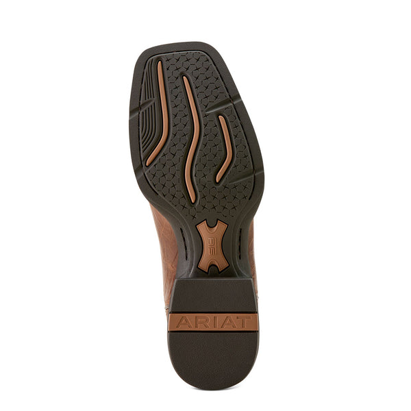 10063836 Ariat Men's Sport Western Wide Square Toe Cowboy Boot - Dark Tan