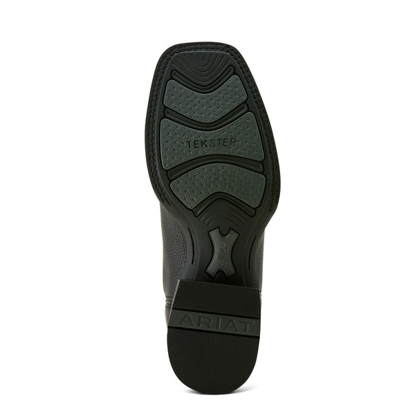 10063870 Ariat Men's Western Big Rig Cowboy Boot - Black Deertan