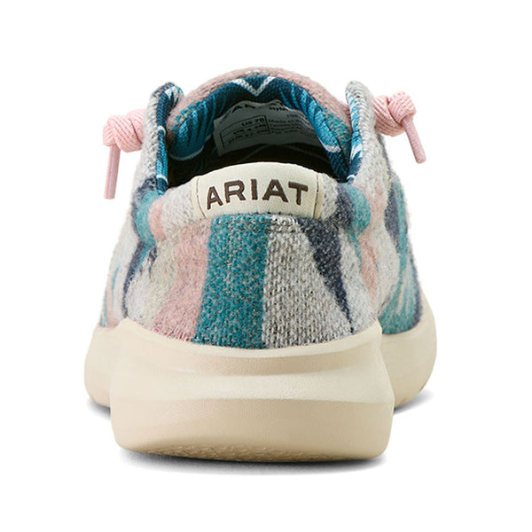 10063885 Ariat Women's Hilo Shoe - Smokey Turquoise Flannel